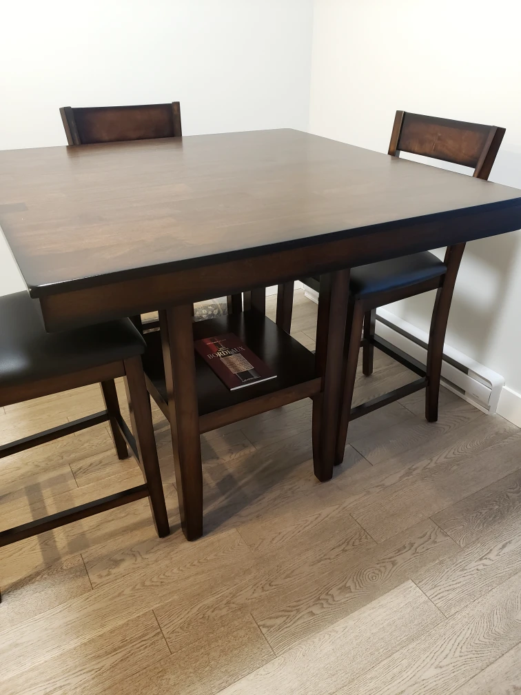 Solid Wood Dining Table (5 Piece Set) $175 or Delivered $225 - photo 5