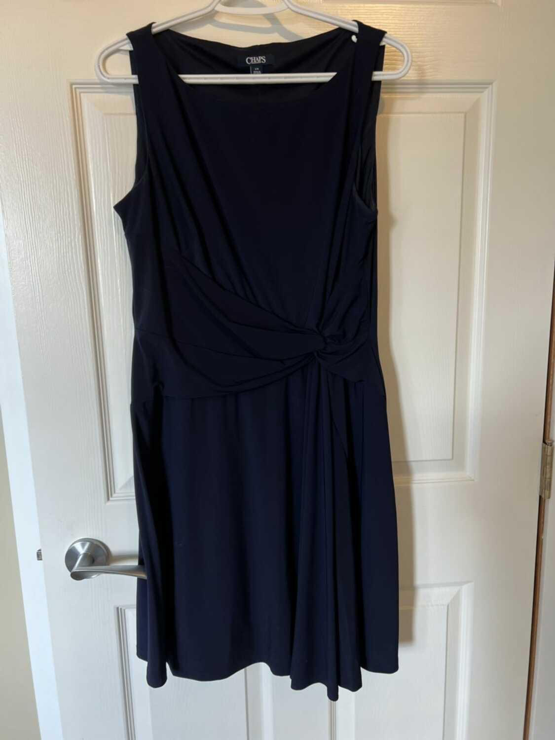 Navy Blue Dress- sz large thumbnail