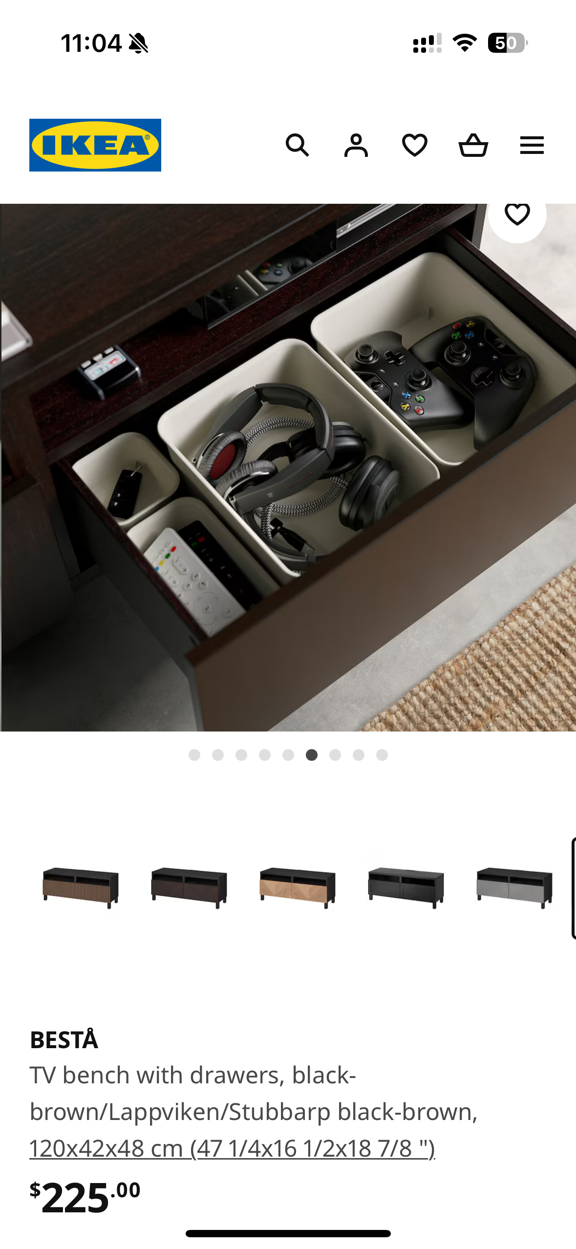 Ikea TV Bench with drawers (with rollers) - photo 3