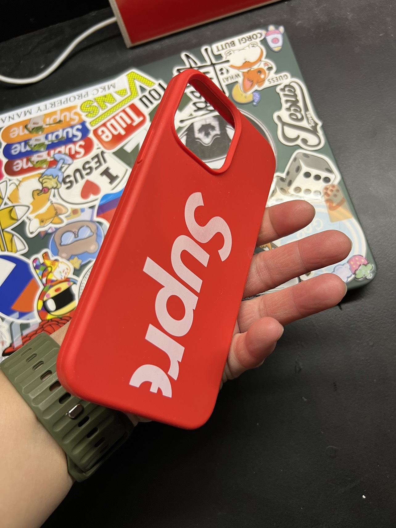 Supreme Red Case for IPhone 13 Pro Max
