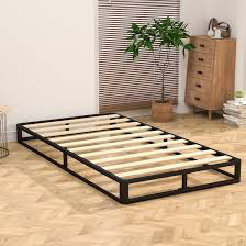 Platform Twin size Bed frame with Wood Slat Support thumbnail
