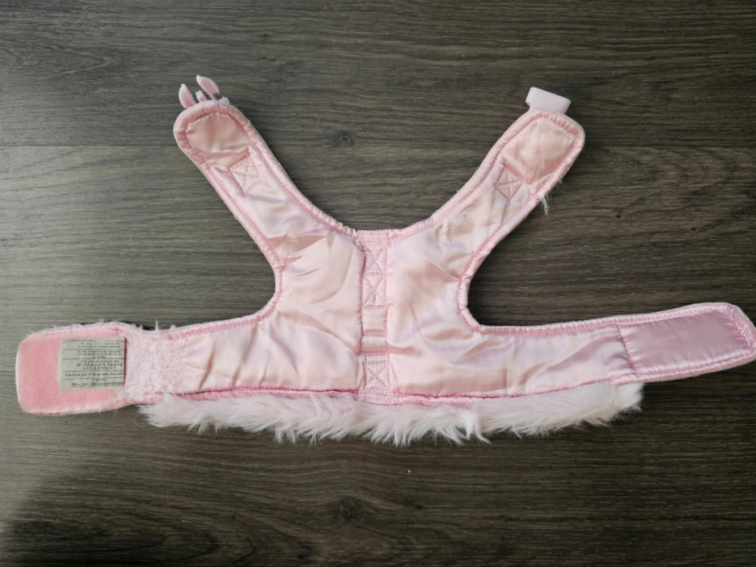 Pink Furry small dog harness #freecycle image indicator(3)