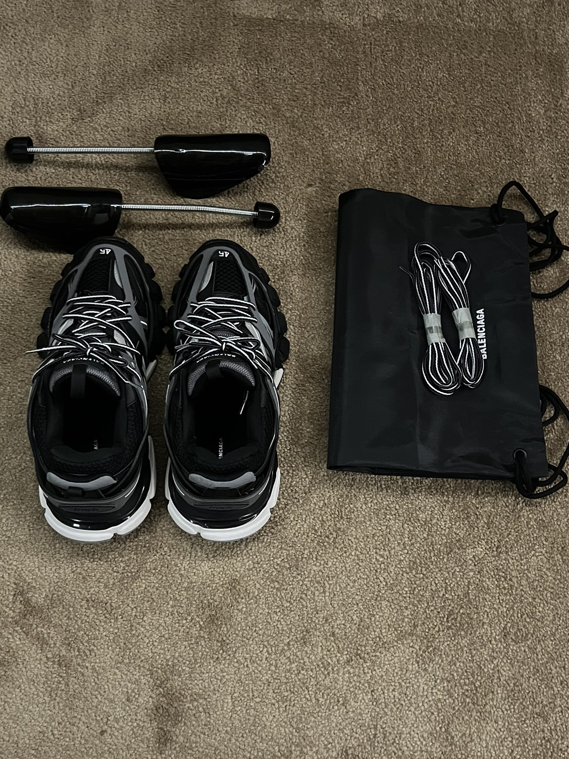 Balenciaga track black grey white