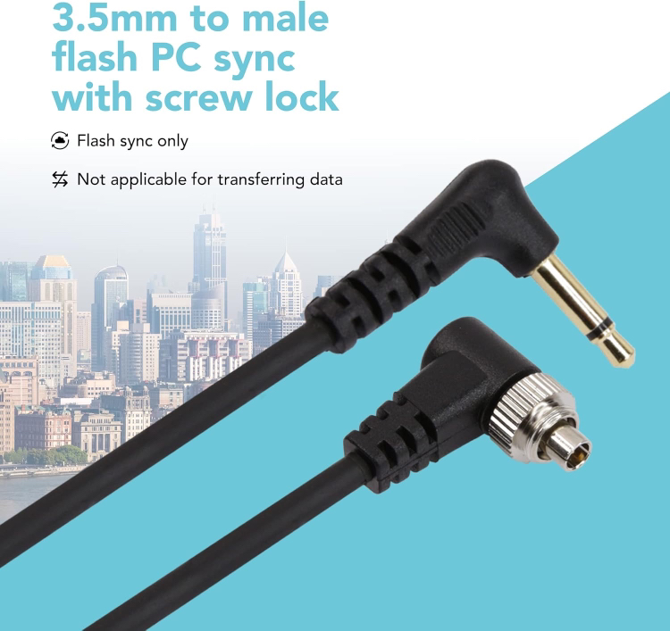 Foto&Tech 3.5 mm to Male Flash PC Sync Cable image indicator(3)