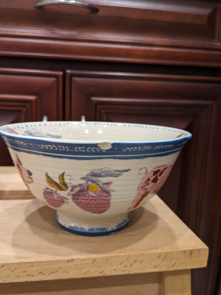 Anthropologie Chicken & Piggy Bowls 2pcs🥕 image indicator(6)