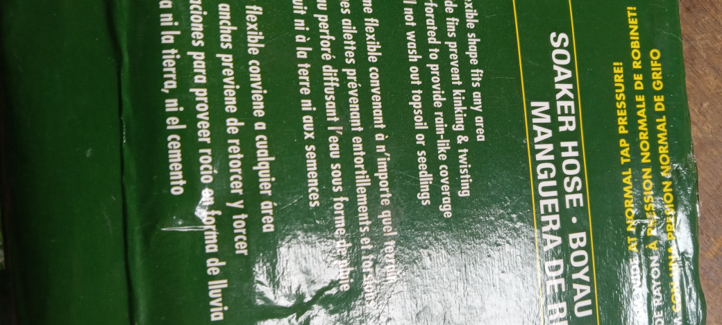 #FREECYCLE soaker hose,  sprinkler, 3 fence pieces image indicator(3)