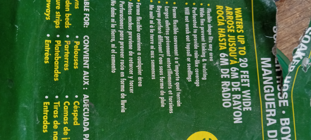 #FREECYCLE soaker hose,  sprinkler, 3 fence pieces image indicator(5)