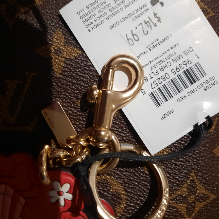 NWT authentic COACH Disney MINNIE Keychain image indicator(2)