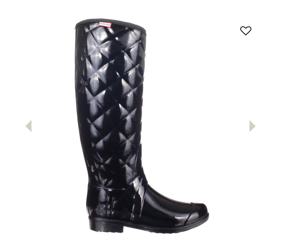Hunter Size 8 Regent Savoy Quilted Wellington Boots thumbnail