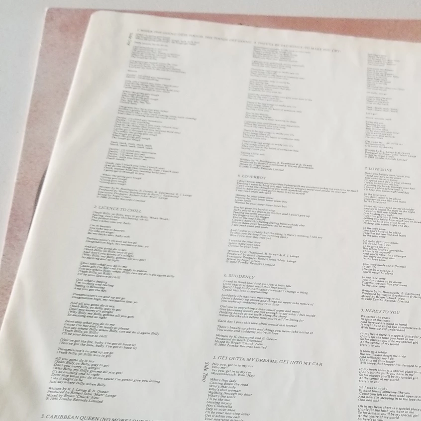 Billy Ocean Greatest Hits - Original Lp Vinyl Record Album image indicator(5)