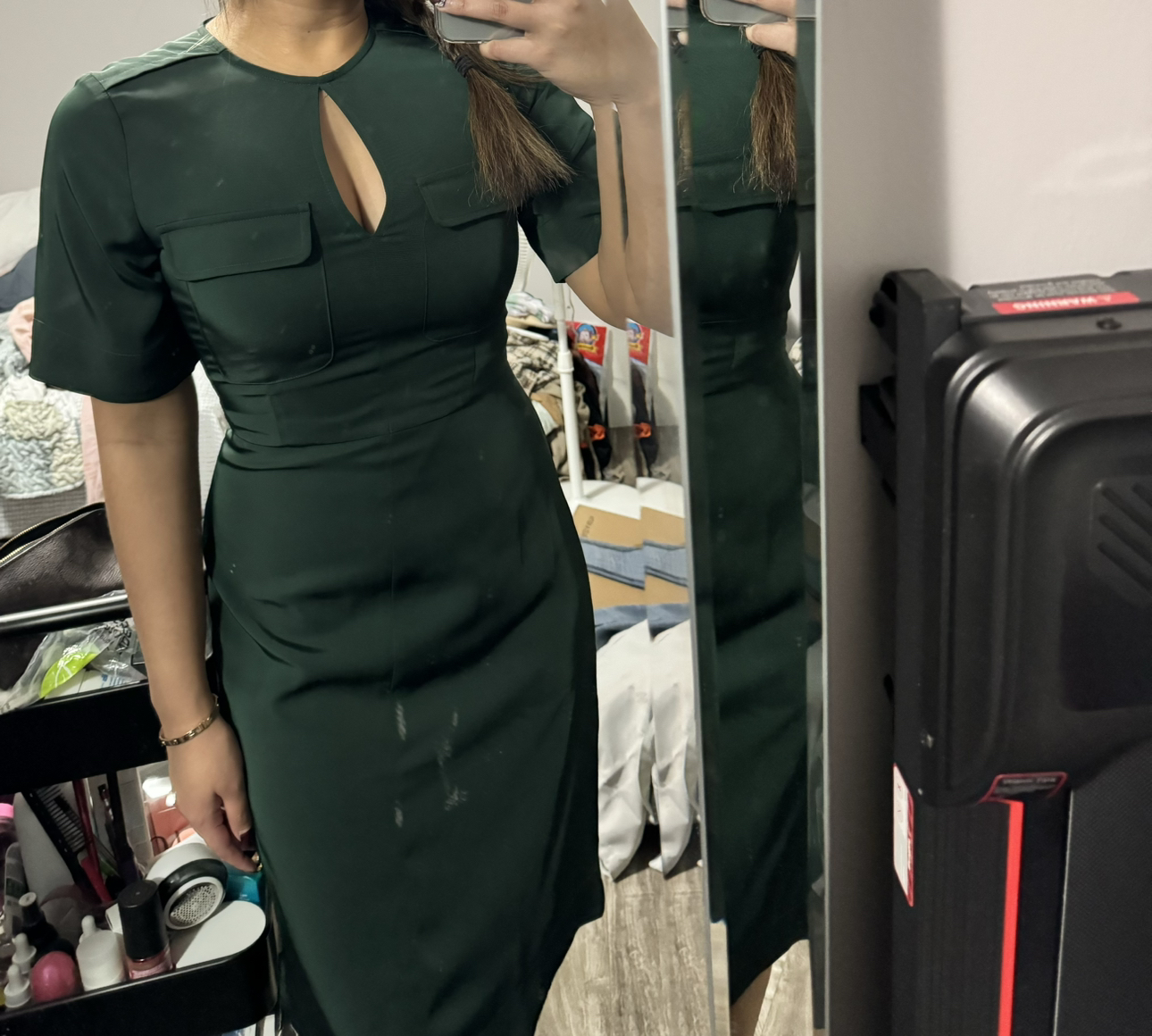 Banana Republic Emerald Green Dress