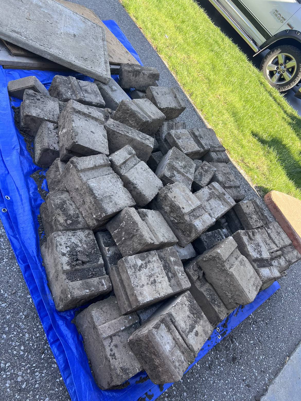 Foundation landscaping stones
