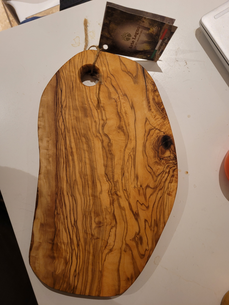 brand new olive wood board thumbnail