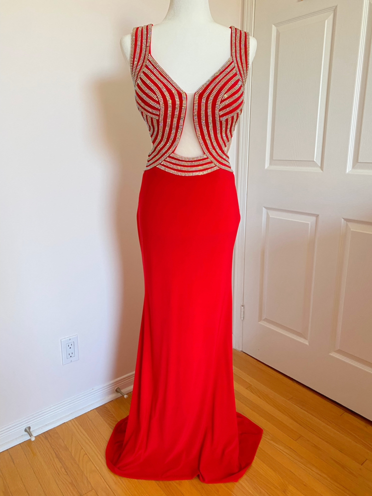 Glamorous Red Prom Dress image indicator(4)