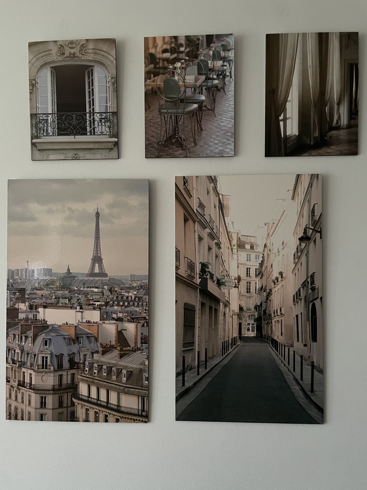 Wall Decor Paris Photo Collage Set of 9