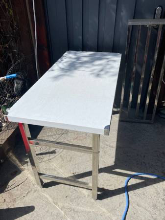 Metal Folding Table - Stainless Steel image indicator(2)