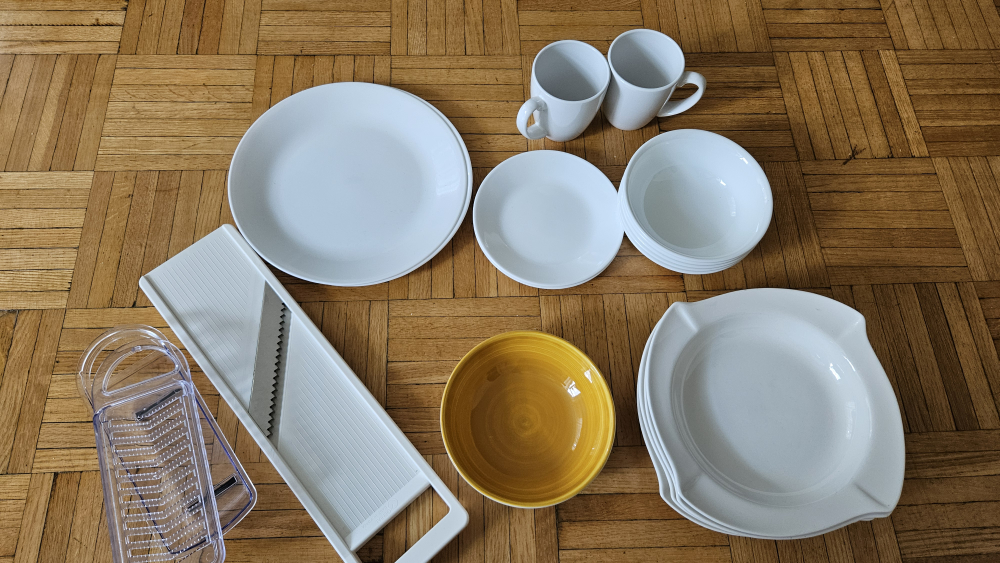 Various tableware