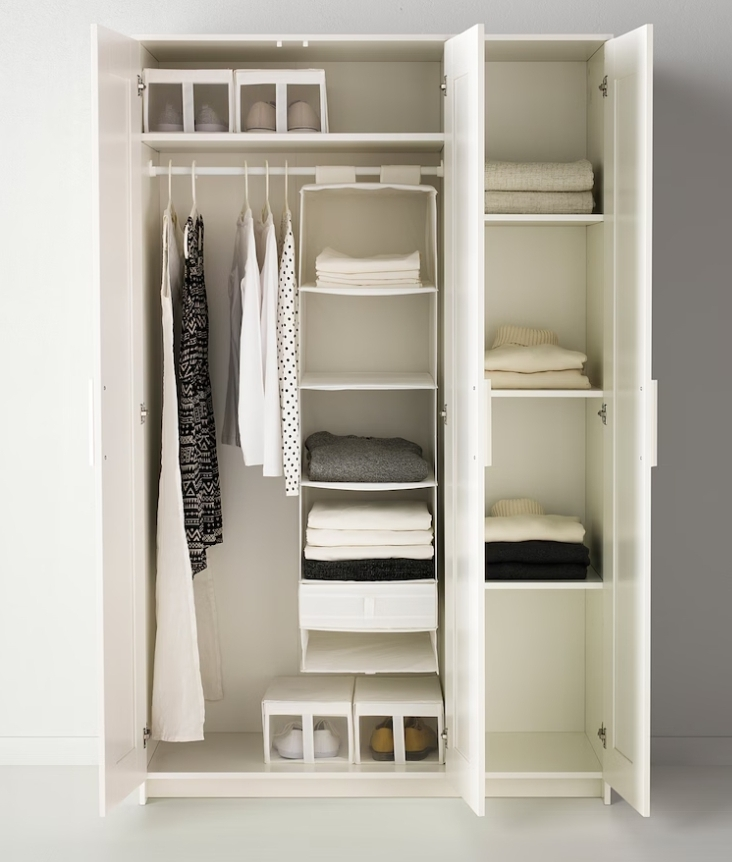 IKEA BRIMNES Wardrobe with 3 doors, white - photo 3