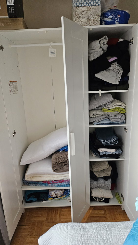 IKEA BRIMNES Wardrobe with 3 doors, white - photo 4