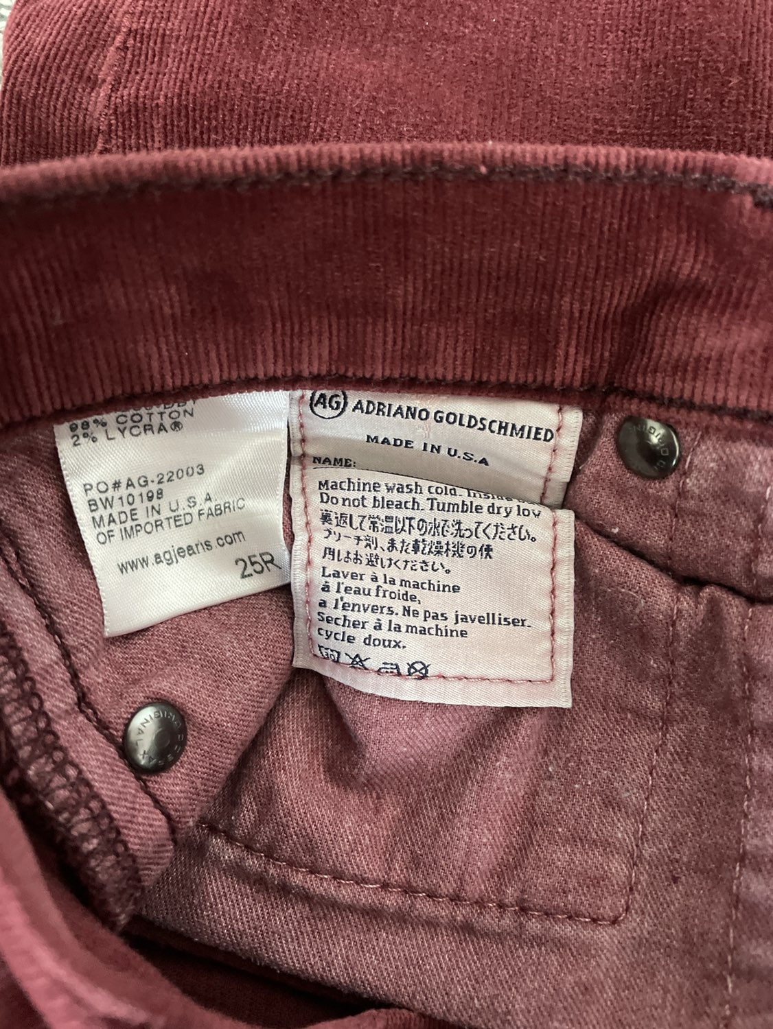 Adriano Goldschmied corduroy pants image indicator(2)