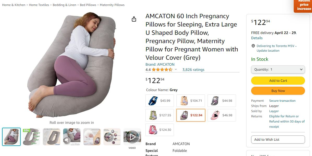 pregnancy pillow $10 - photo 2