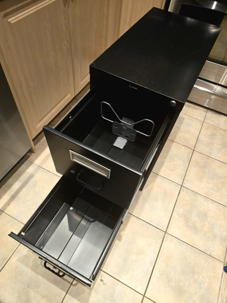 Steel File Cabinet, 2-Drawers, Black, Heavy-Duty 🥕 image indicator(4)