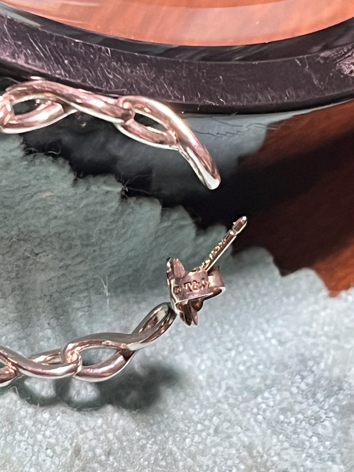 Tiffany Sterling Infinity Hoop  Rare Eternal Link - photo 4