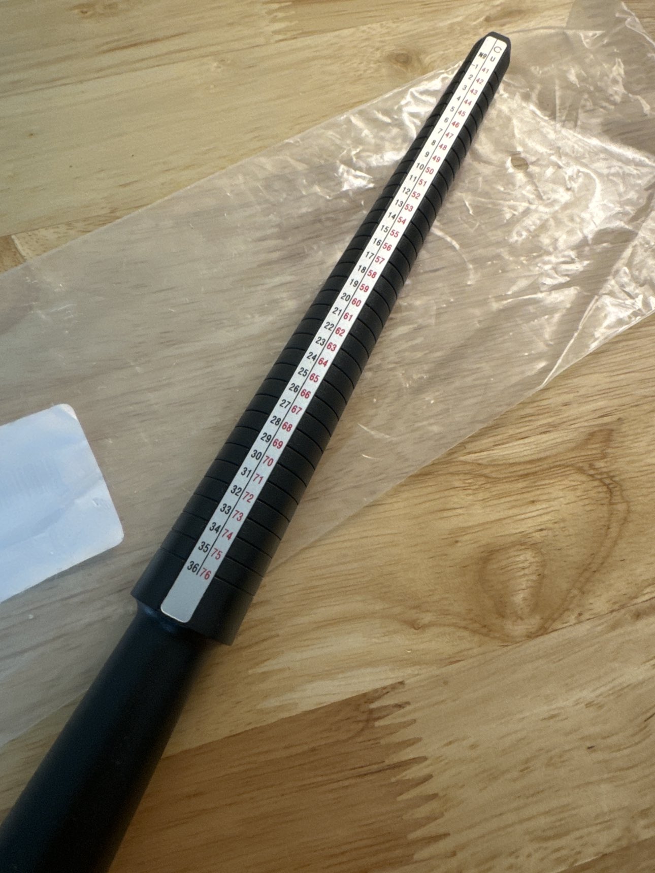 Ring sizer stick