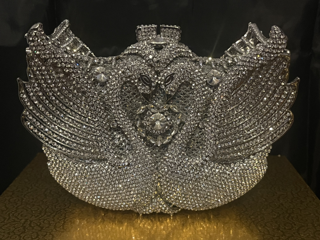 Vintage Rhinestone Swan  Purse New!! - photo 2