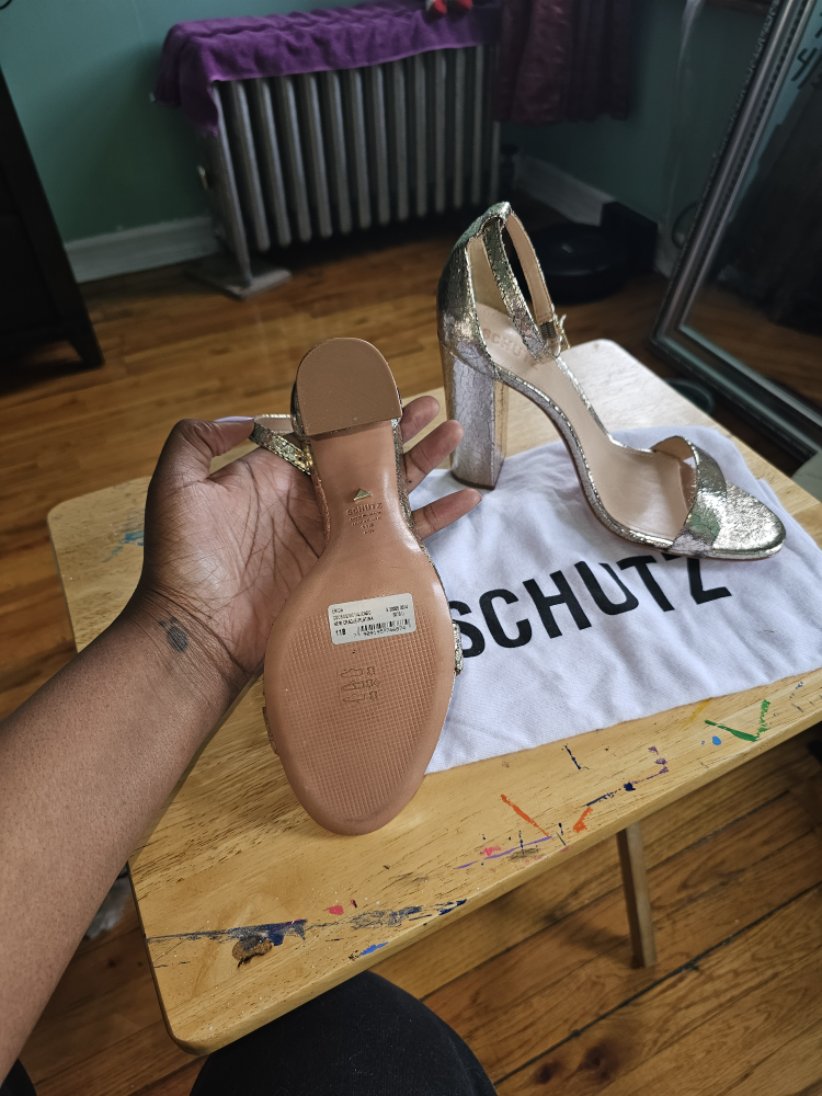 Schutz Size 11 Gold Heels - photo 5