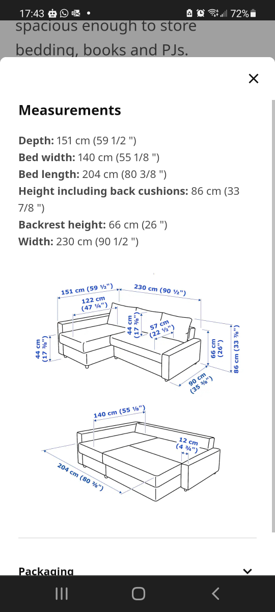 Like new Ikea sofa bed for FREE - photo 4