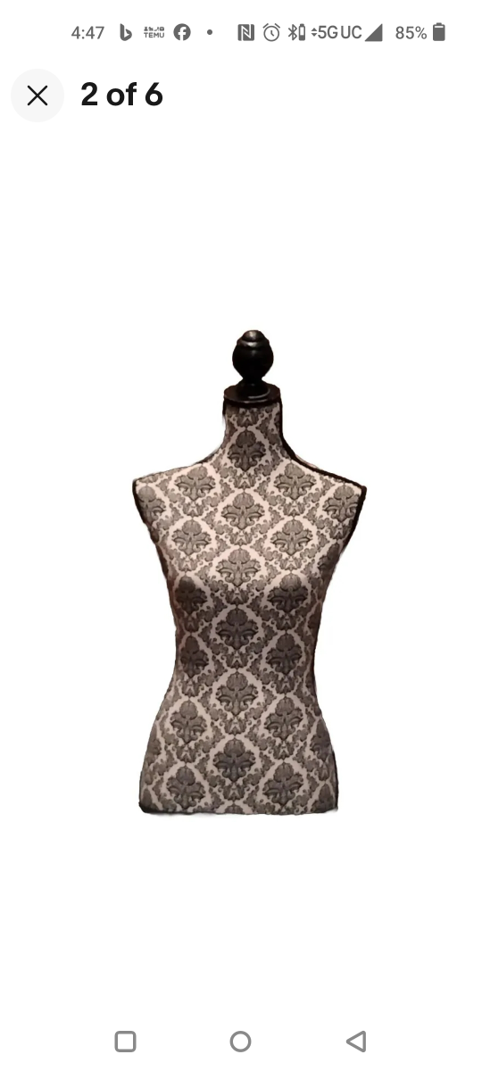 Doll Mannequin Half Body Torso Dress Form/Display, Pinnable - photo 5