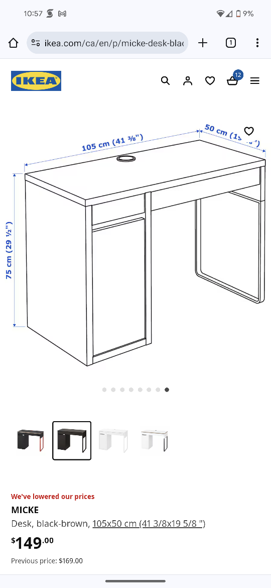 Ikea Micke desk