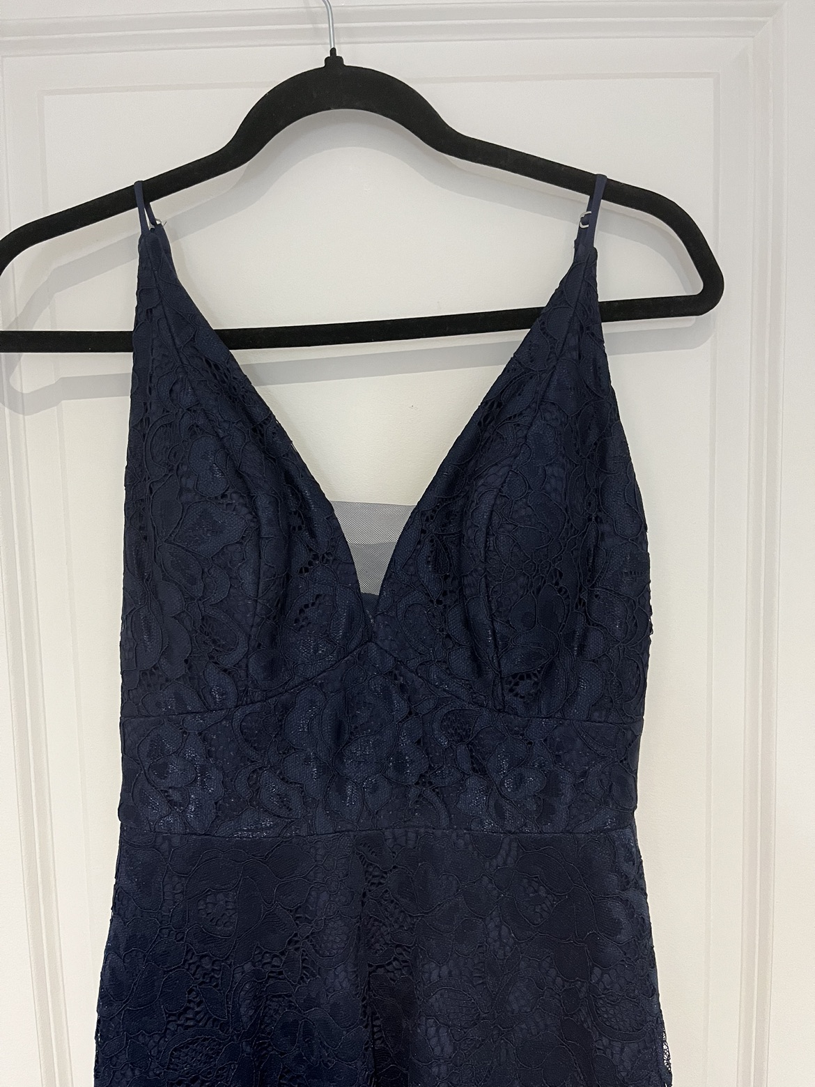 Blue Lace High Low dress - size 6 image indicator(2)