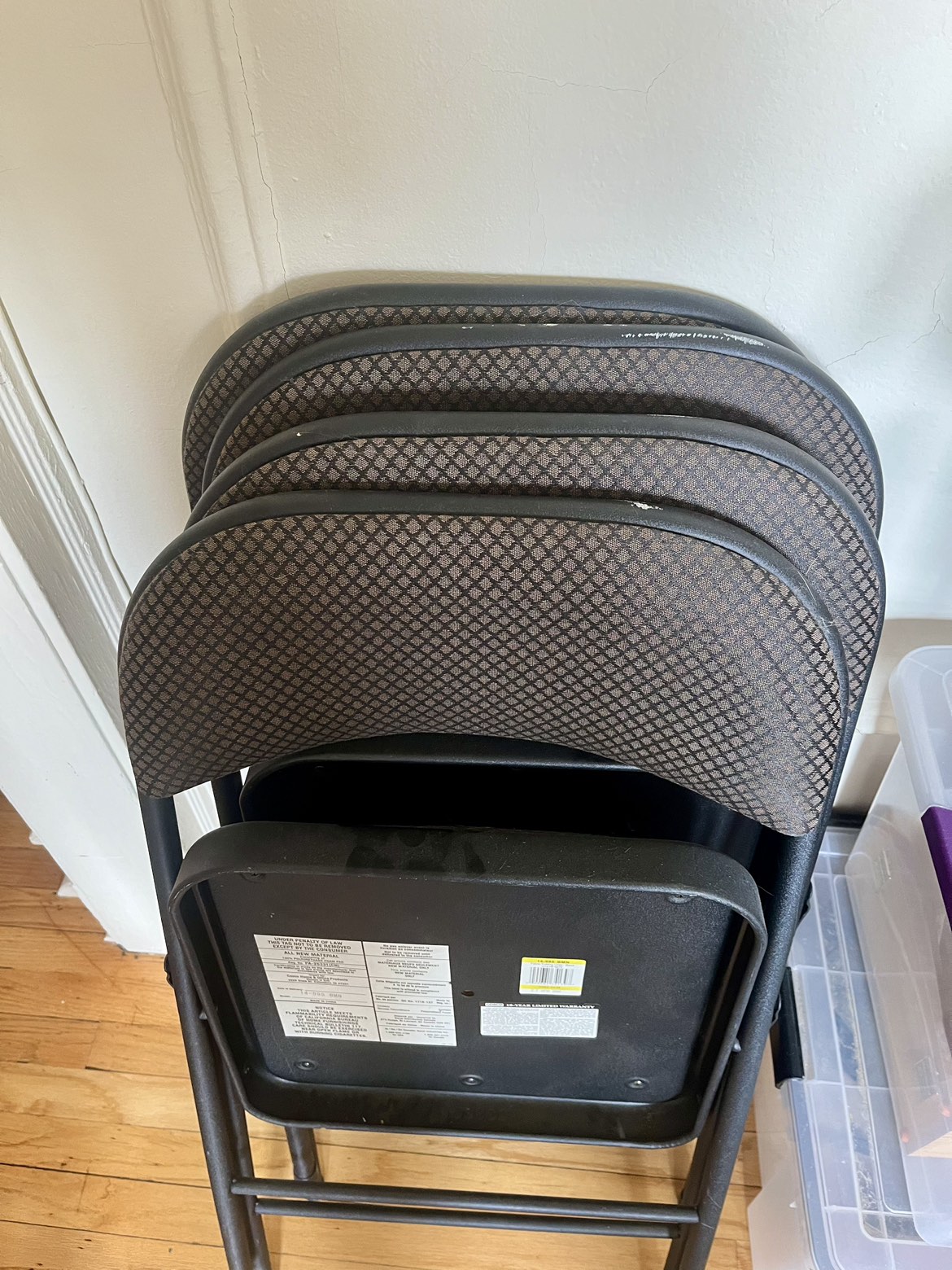 Upholstered Folding Chairs - Set of 4 - photo 2
