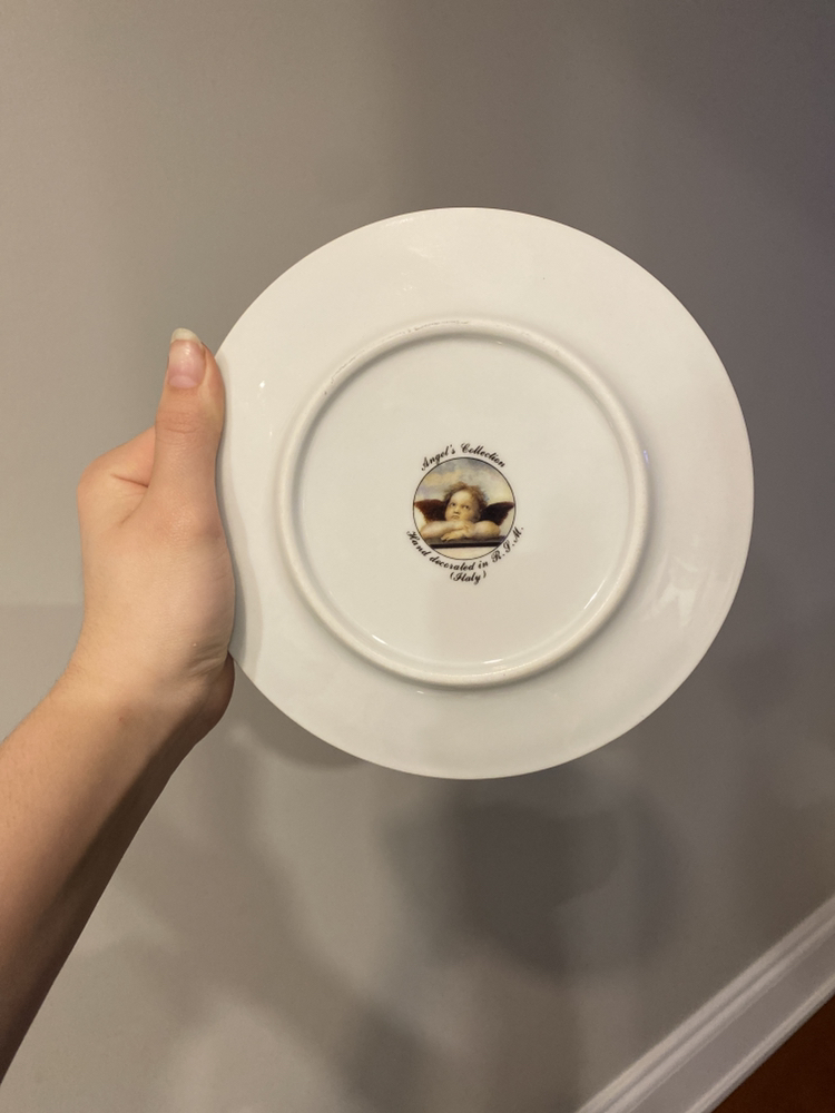 Authentic Vintage Italian Angel Plate image indicator(2)