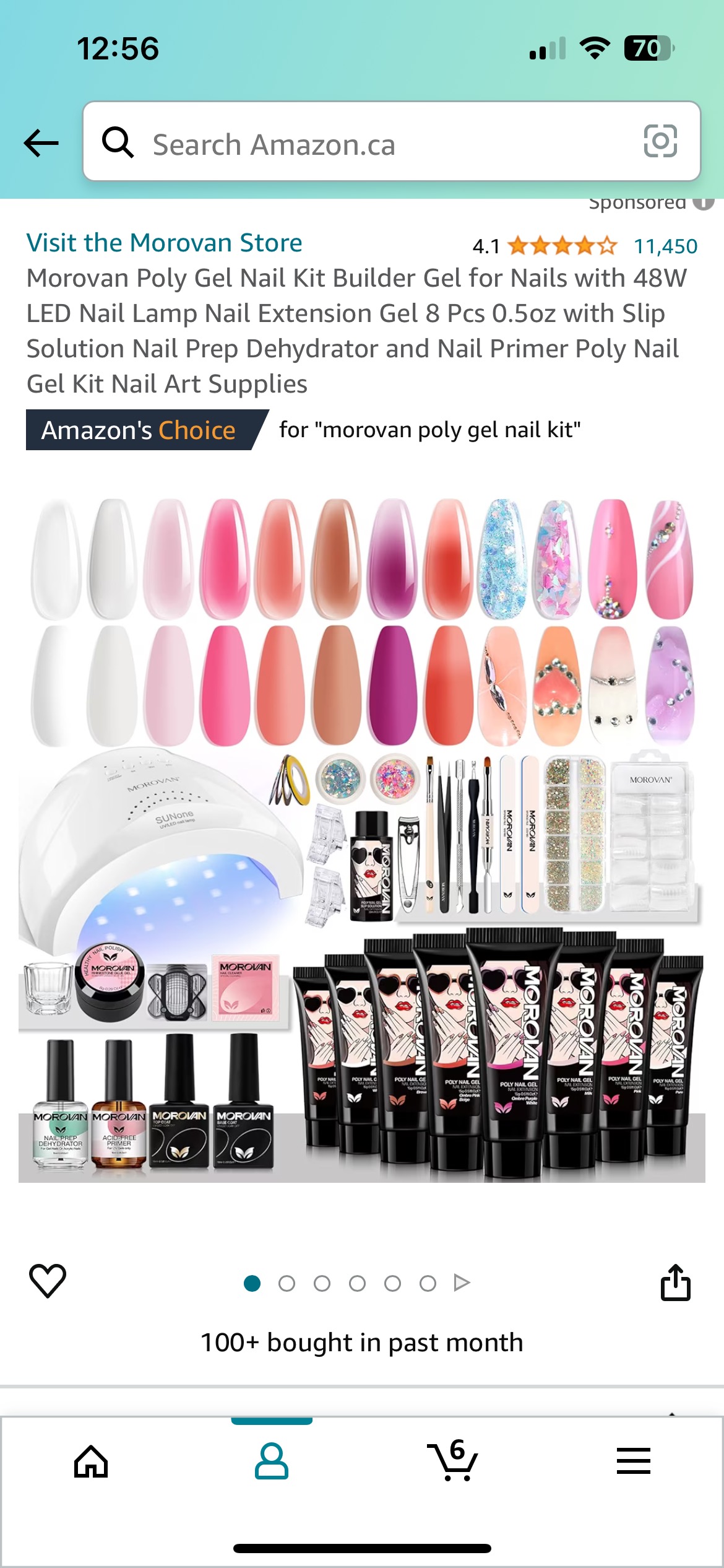 Morovan Poly Gel nail kit