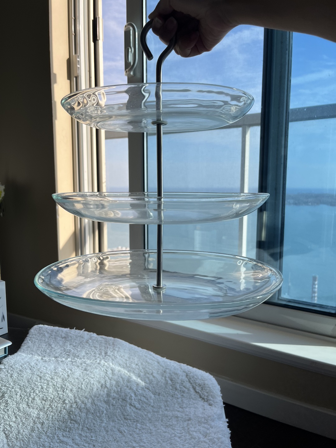 Glass 3-tier cake stand/display thumbnail