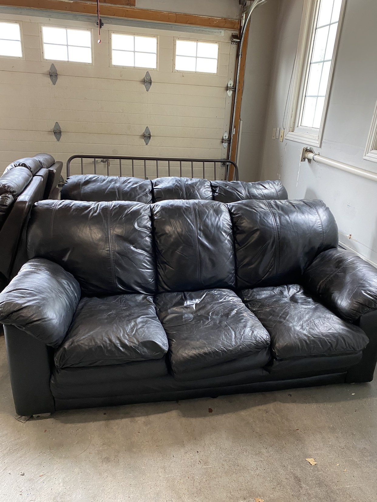 Black Leather Couches
