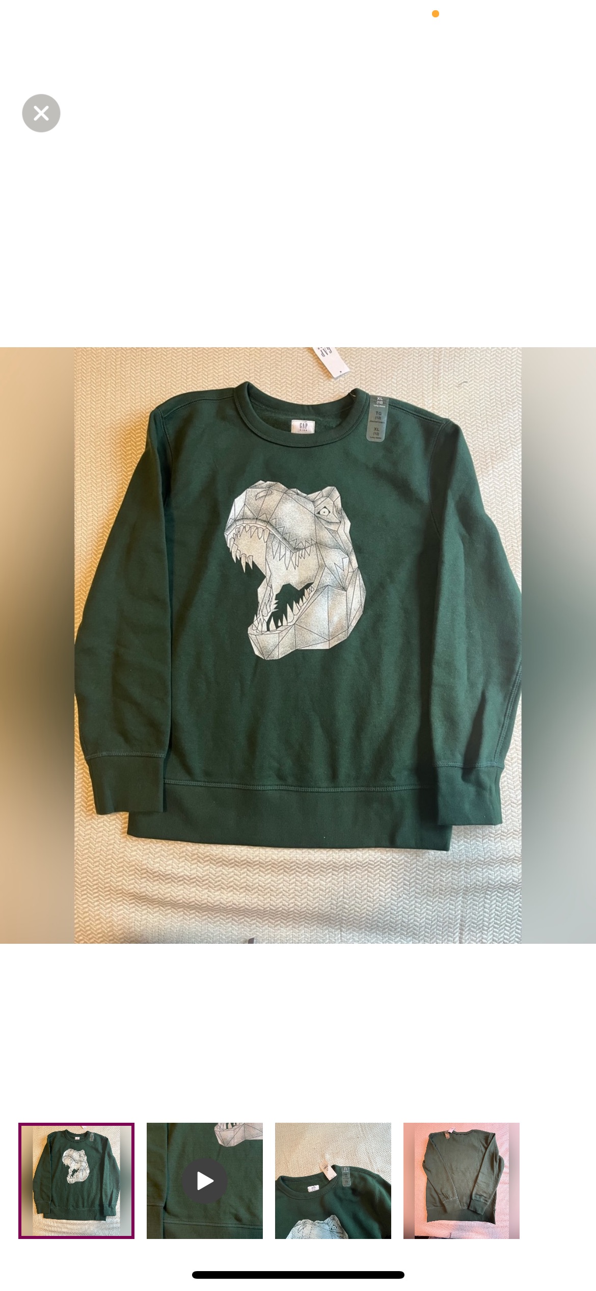 NWT Gap size 12 kids sweater thumbnail