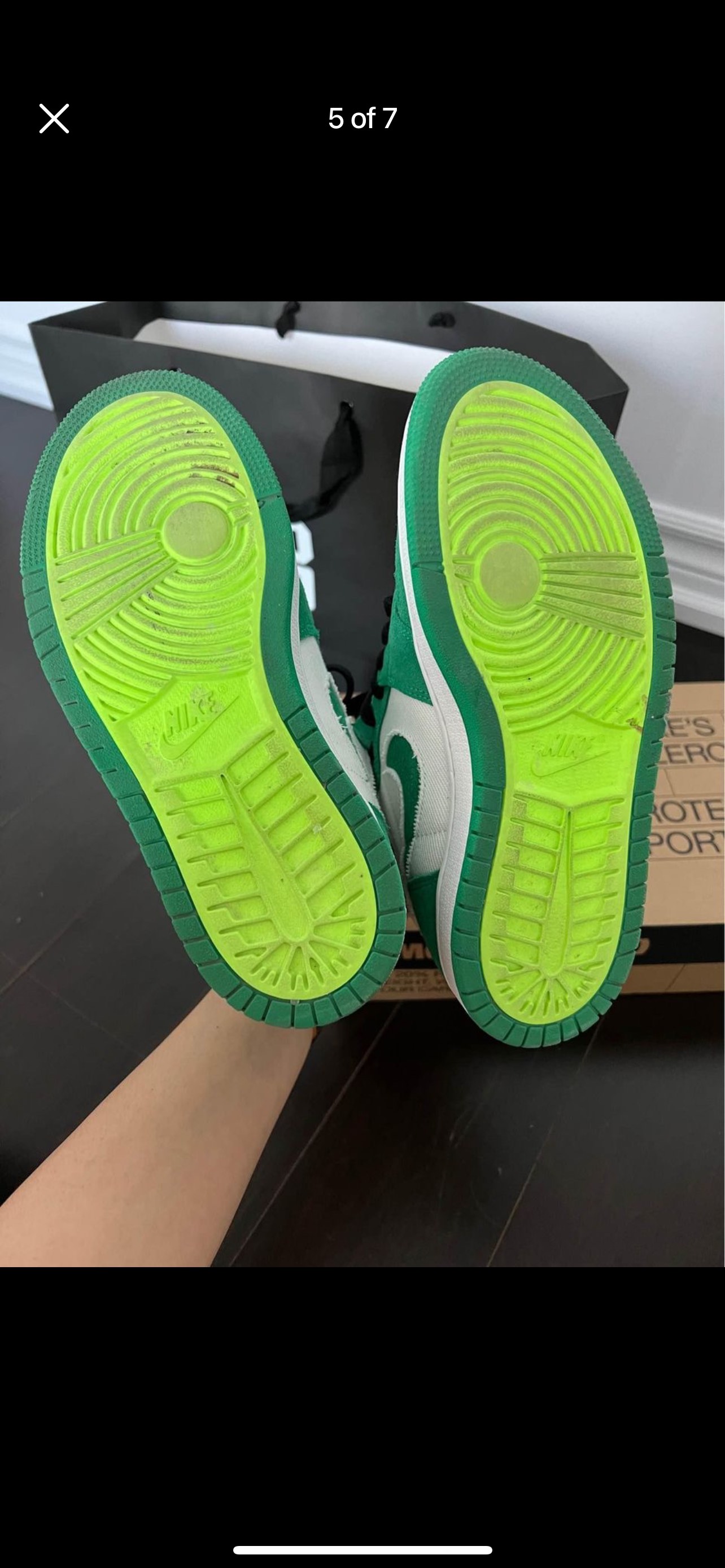 Air Jordan 1 High Zoom Air Comfort in Stadium Green🥕 image indicator(5)