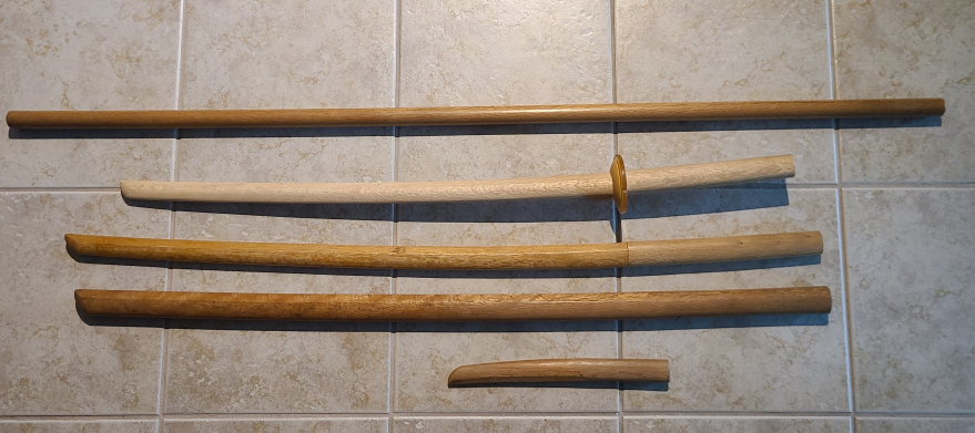 Bokken, 1 Aikido Jo and Tant
