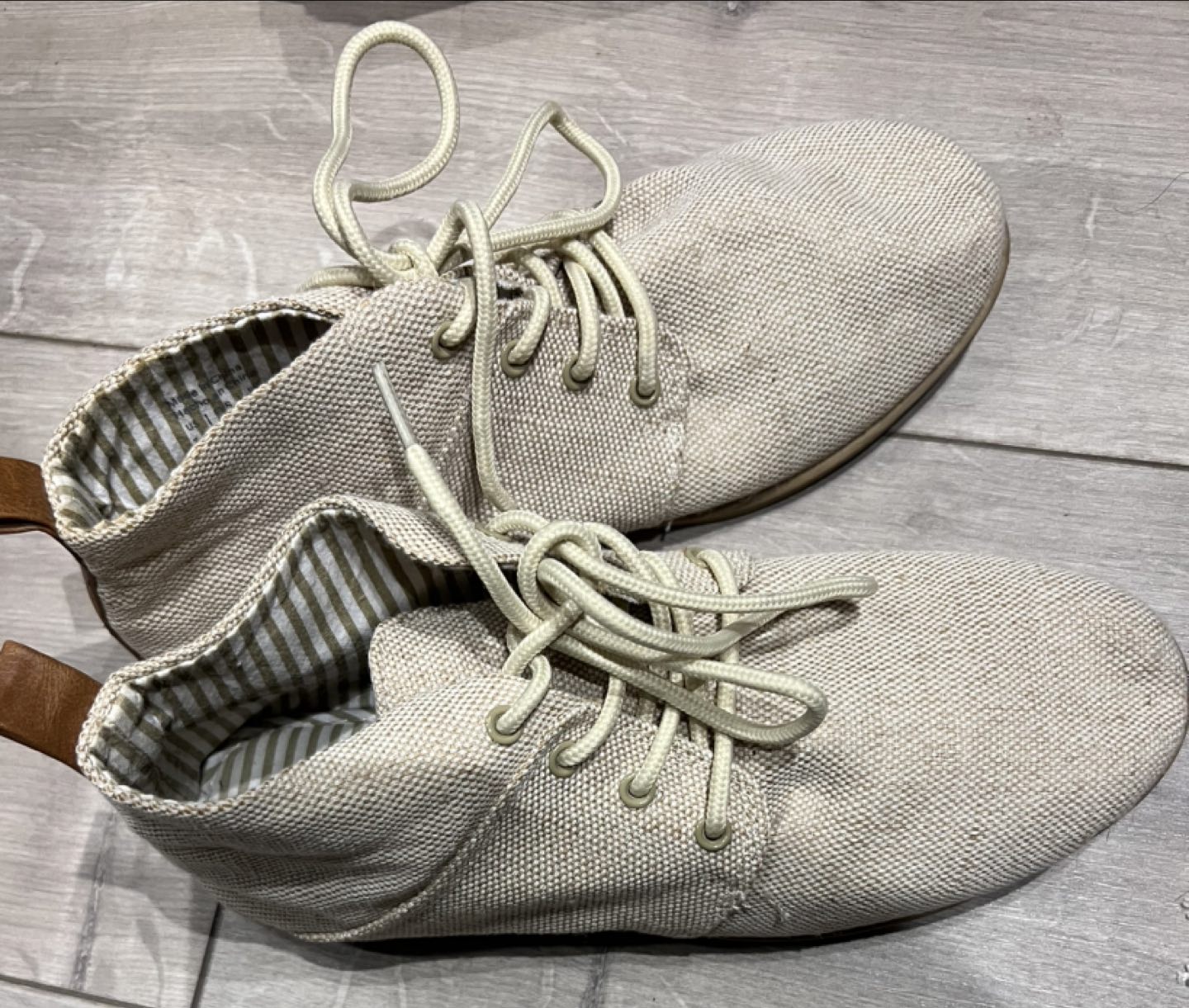 Beige canvas shoes - photo 3