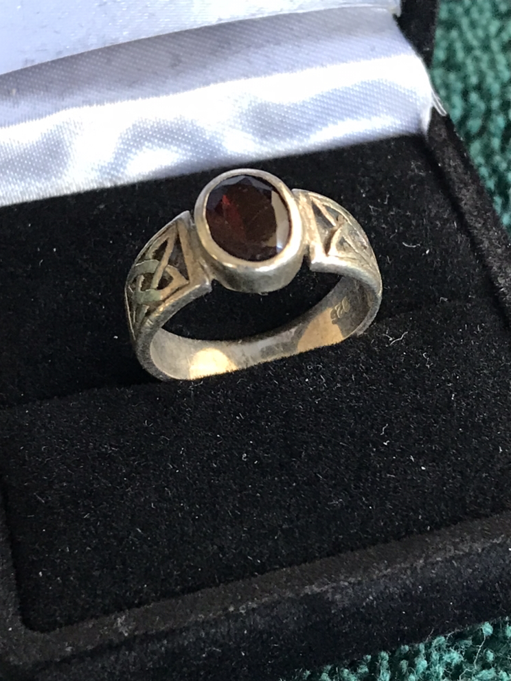 Sterling Silver Ring - Red Stone - photo 4