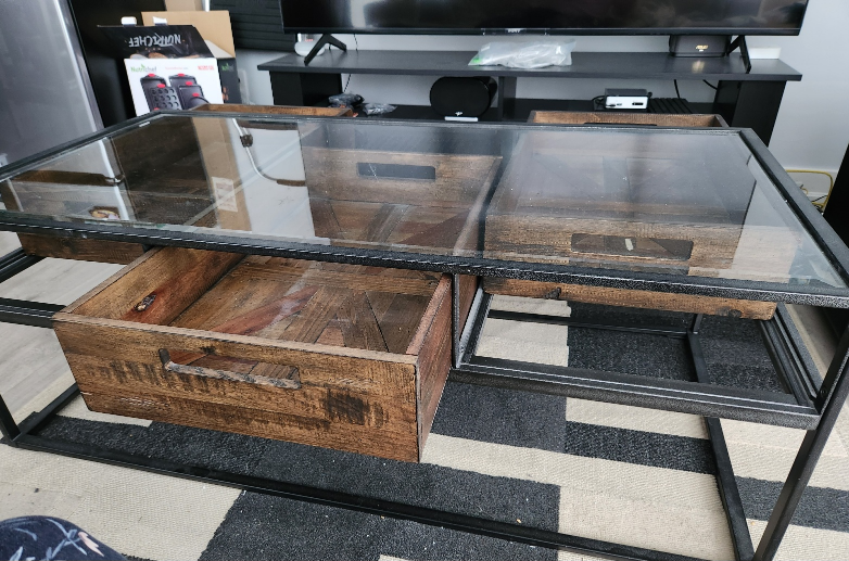 Coffee table and two end tables