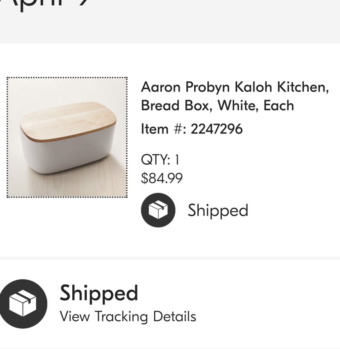 WestElm Bread Box with lid as cutting board - photo 5