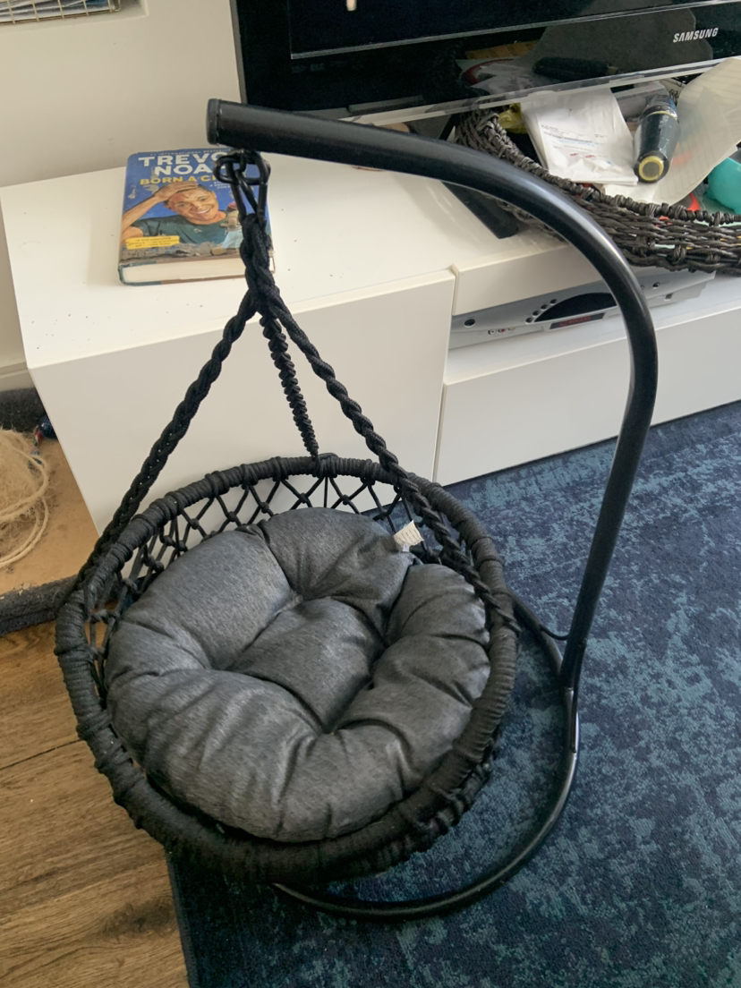 Barely used cat hammock swing