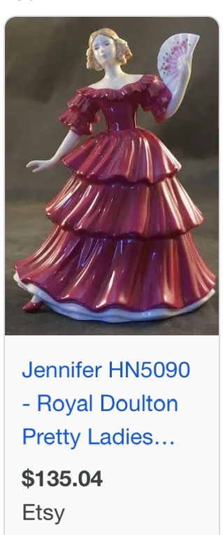 Jennifer,Royal Doulton , figure Of the year 1994, image indicator(4)