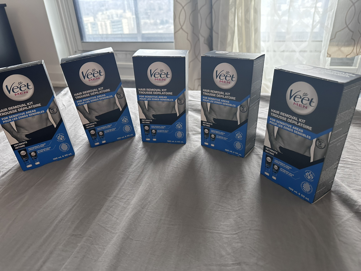 Veet Men - Hair Removal Kit (New) 5 Packs thumbnail