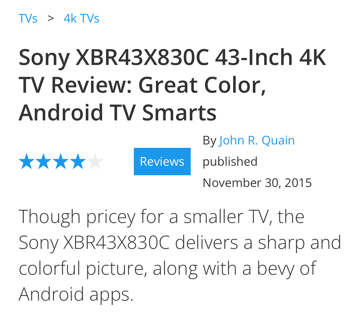 Sony 43" smart TV / 소니 43인치 스마트 티비 - photo 2